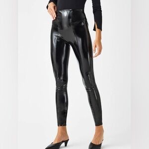 Black Faux Leather Leggings